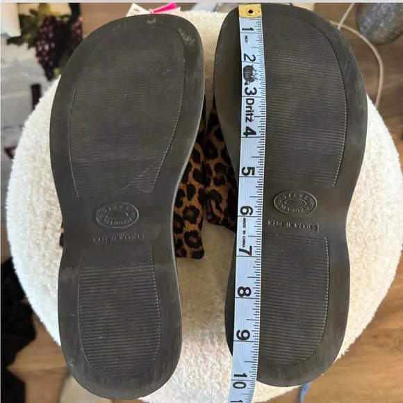 Steve Madden y2k leopard print platform slides 7 - Picture 7 of 7